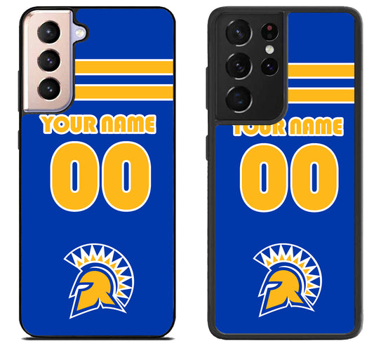 Custom Personalized San Jose State Spartans Samsung Galaxy S21 | S21 FE | S21+ | S21 Ultra Case