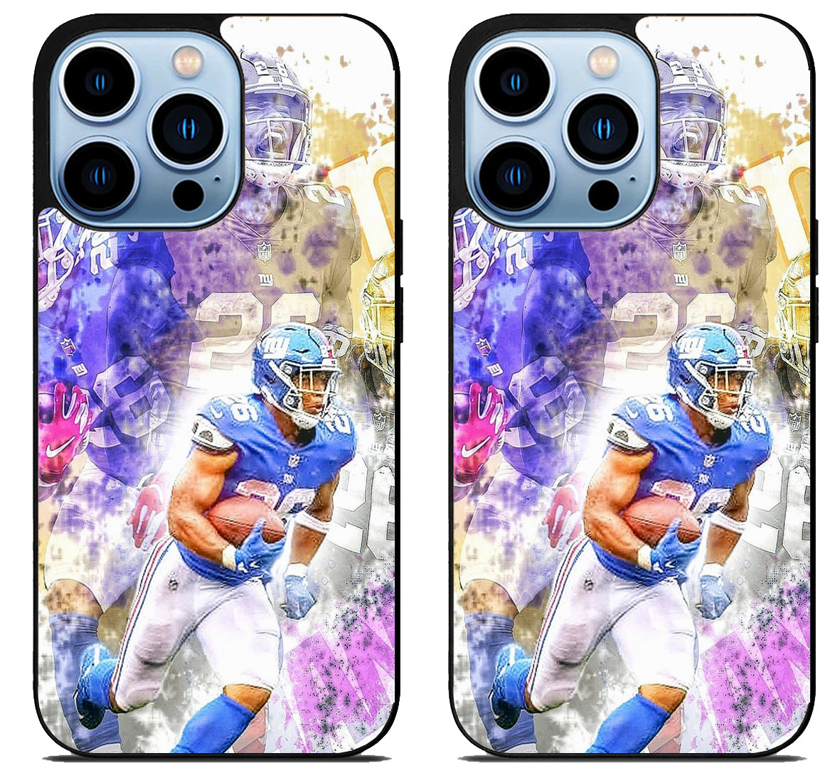 Saquon Barkley New York Giants Artwork iPhone 15 Pro | iPhone 15 Pro Max Case