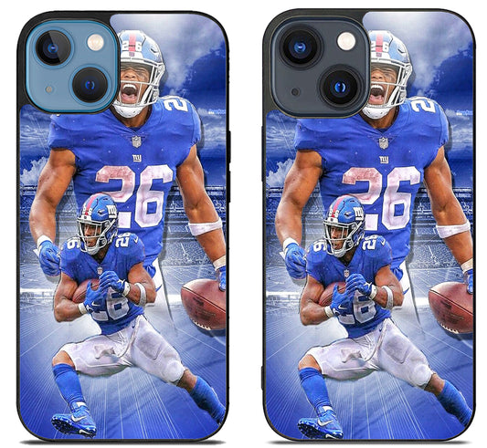 Saquon Barkley New York Giants Style iPhone 15 | iPhone 15 Plus Case