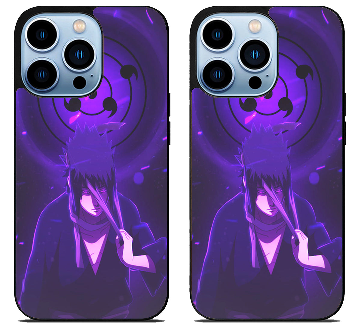 Sasuke Uciha Purple iPhone 15 Pro | iPhone 15 Pro Max Case