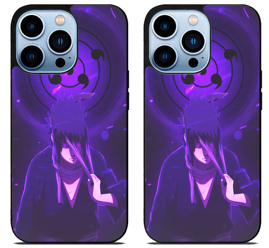 Sasuke Uciha Purple iPhone 15 Pro | iPhone 15 Pro Max Case