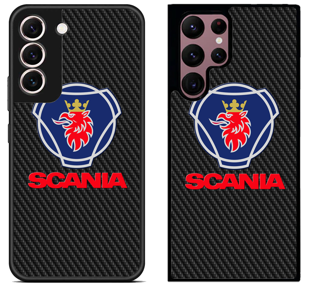 Scania Logo Black Carbon Samsung Galaxy S22 | S22+ | S22 Ultra Case