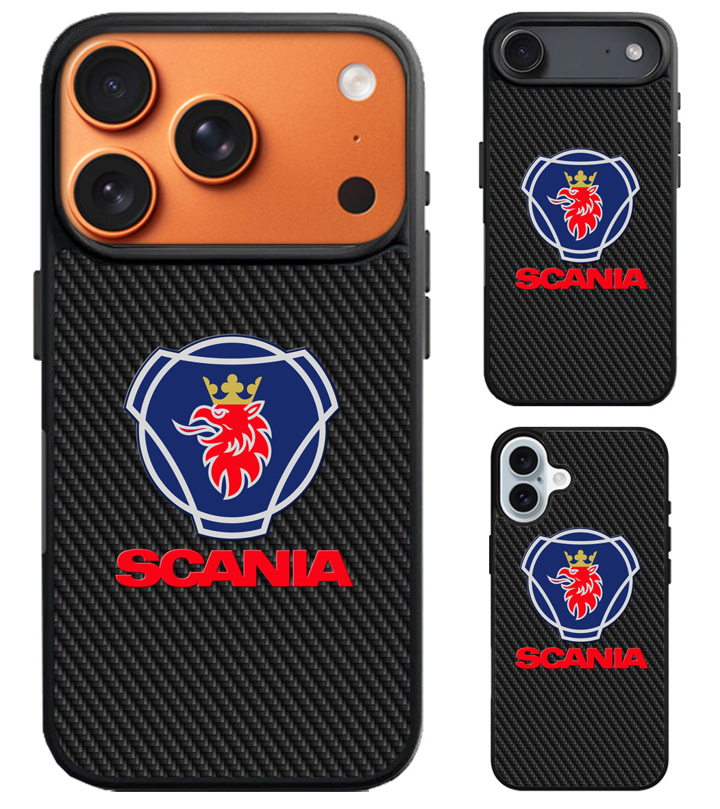 Scania Logo Black Carbon iPhone Air | iPhone 17 | 17 Pro | 17 Pro Max Case
