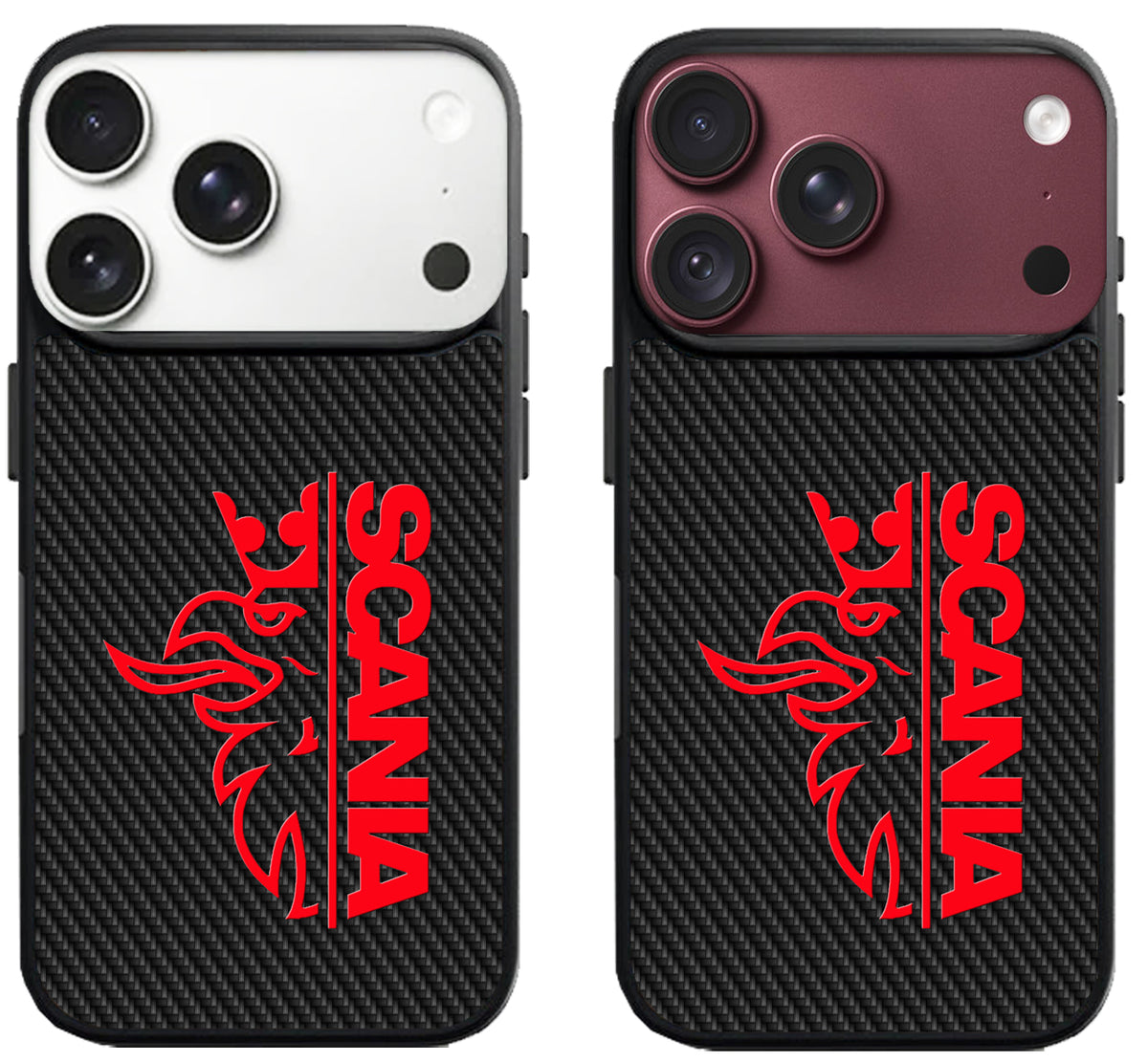 Scania Red Logo Carbon iPhone 18 Pro | 18 Pro Max Case