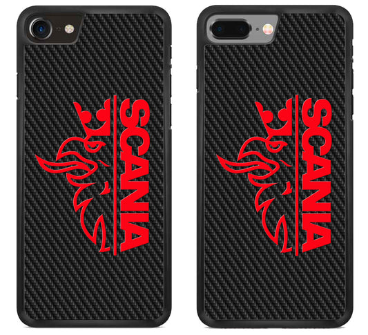 Scania Red Logo Carbon iPhone 8 | 8 Plus Case