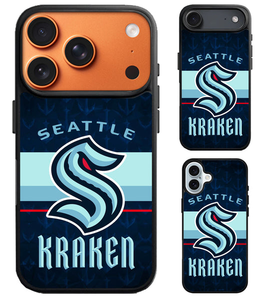 Seattle Kraken Background iPhone Air | iPhone 17 | 17 Pro | 17 Pro Max Case
