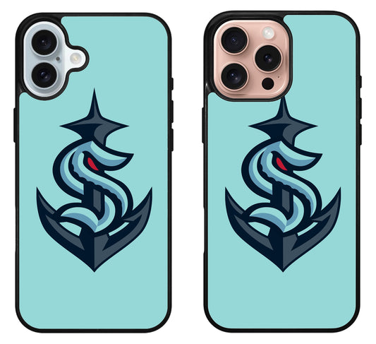 Seattle Kraken Logo Cover iPhone 16 | 16 Plus | 16 Pro | 16 Pro Max Case