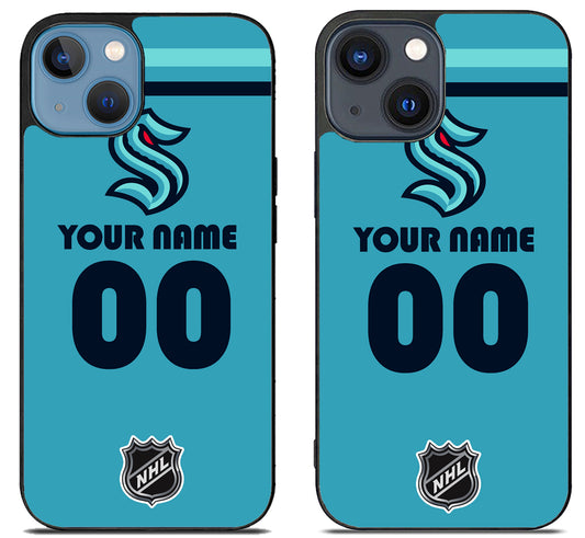 Custom Personalized Seattle Kraken NHL iPhone 15 | iPhone 15 Plus Case