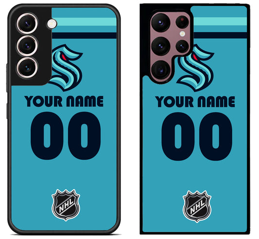 Custom Personalized Seattle Kraken NHL Samsung Galaxy S22 | S22+ | S22 Ultra Case