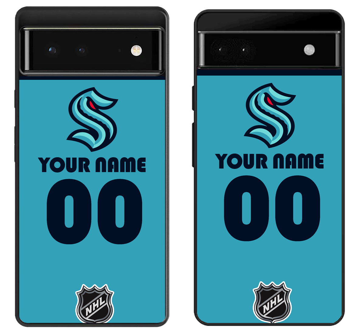 Custom Personalized Seattle Kraken NHL Google Pixel 6 | 6A | 6 Pro Case