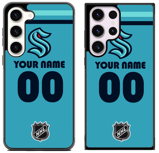 Custom Personalized Seattle Kraken NHL Samsung Galaxy S23 | S23+ | S23 Ultra Case