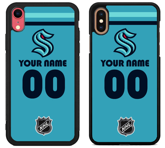 Custom Personalized Seattle Kraken NHL iPhone X | Xs | Xr | Xs Max Case