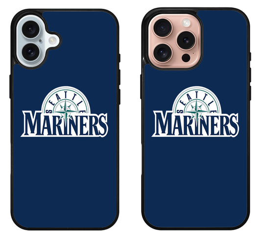 Seattle Mariners Logo iPhone 16 | 16 Plus | 16 Pro | 16 Pro Max Case