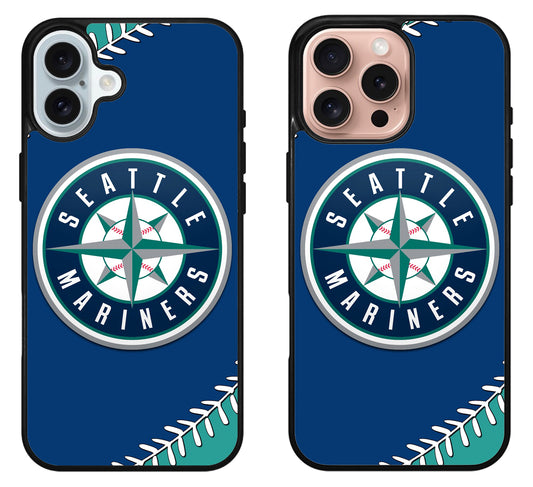 Seattle Mariners Stylish iPhone 16 | 16 Plus | 16 Pro | 16 Pro Max Case