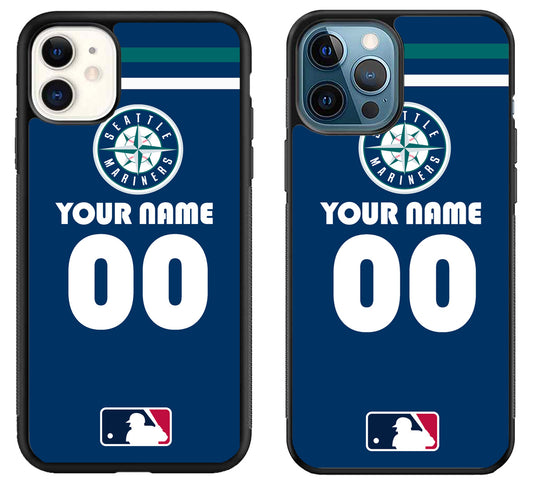 Custom Personalized Seattle Mariners MLB iPhone 11 | 11 Pro | 11 Pro Max Case