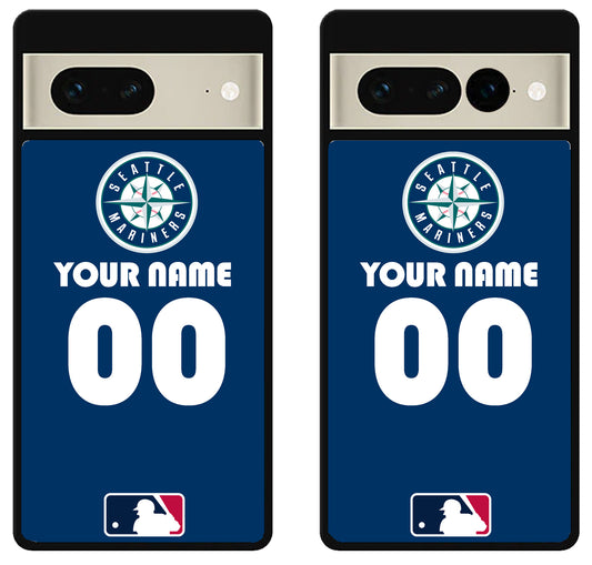 Custom Personalized Seattle Mariners MLB Google Pixel 7 | 7 Pro Case