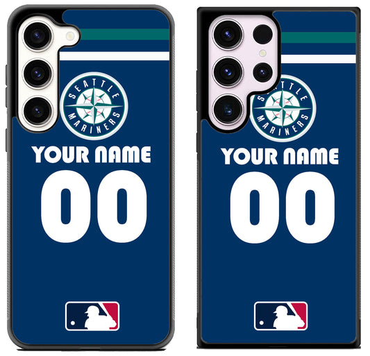 Custom Personalized Seattle Mariners MLB Samsung Galaxy S23 | S23+ | S23 Ultra Case