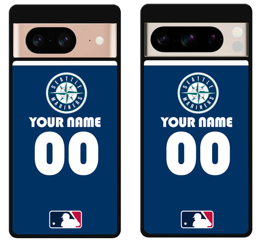 Custom Personalized Seattle Mariners MLB Google Pixel 8 | 8 Pro Case