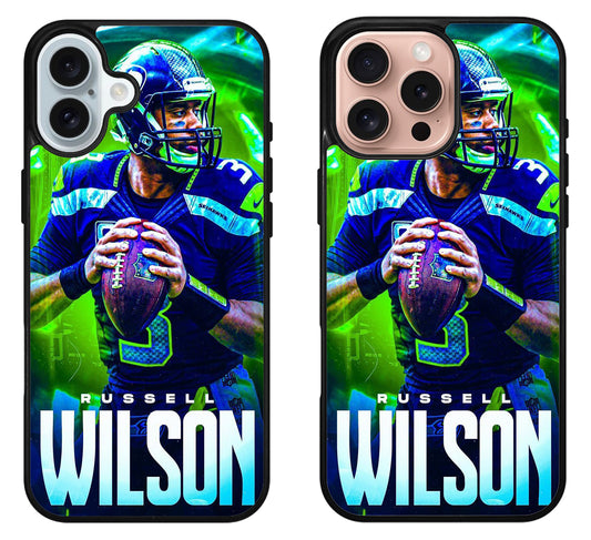 Seattle Seahawks Russell Wilson iPhone 16 | 16 Plus | 16 Pro | 16 Pro Max Case