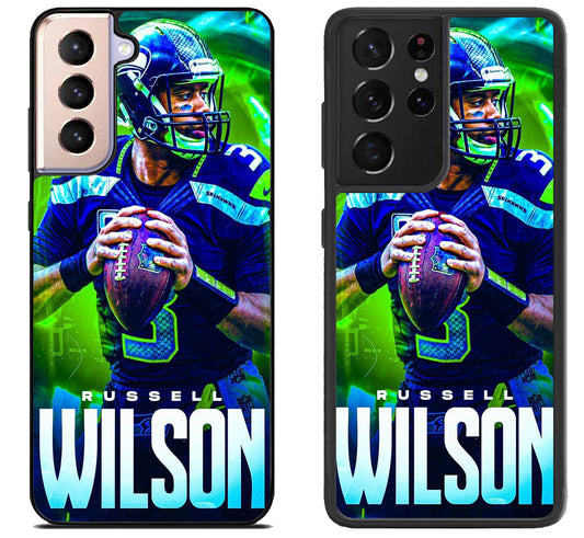 Seattle Seahawks Russell Wilson Samsung Galaxy S21 | S21 FE | S21+ | S21 Ultra Case