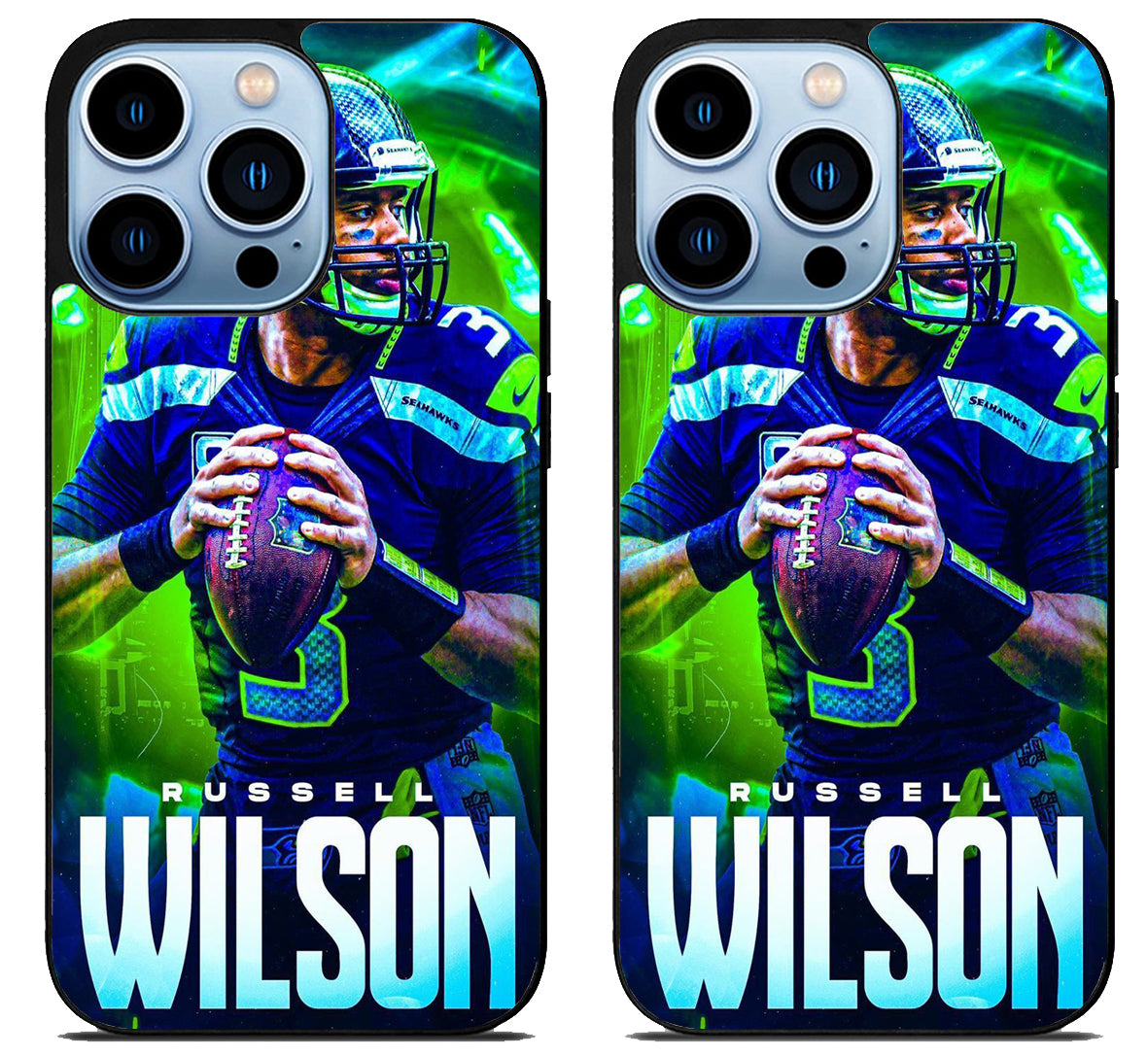 Seattle Seahawks Russell Wilson iPhone 15 Pro | iPhone 15 Pro Max Case