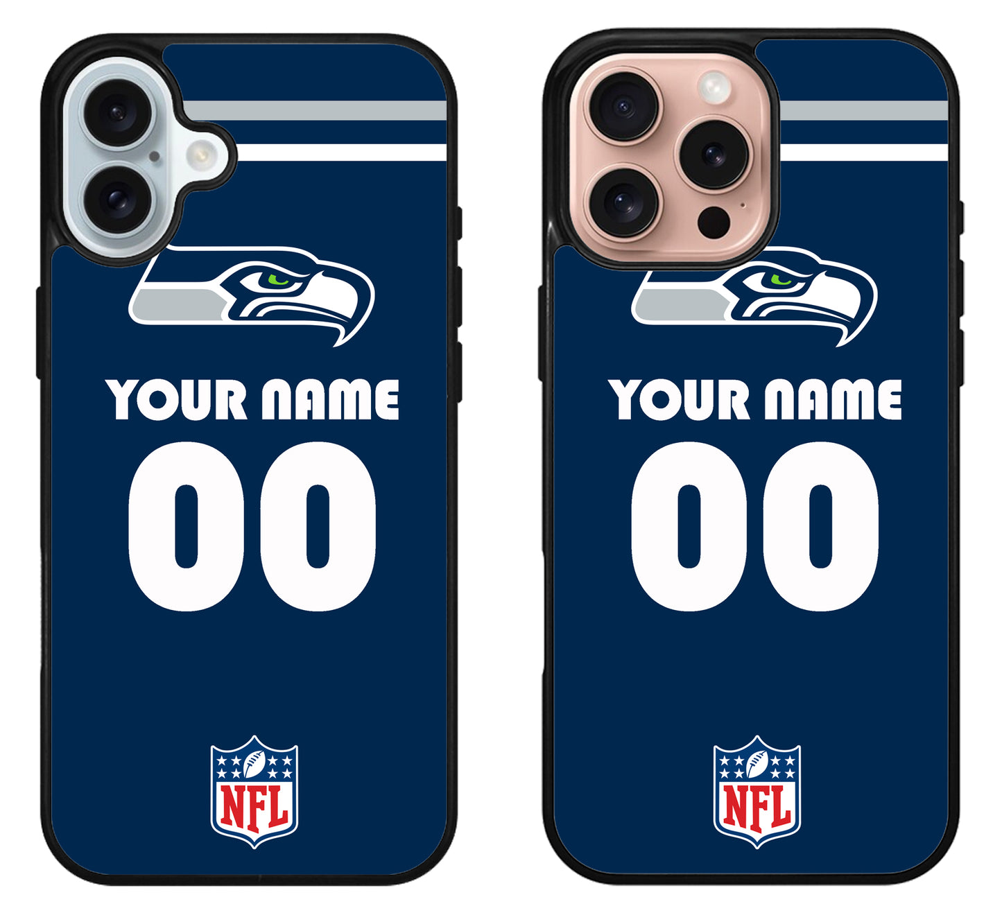 Custom Personalized Seattle Seahawks NFL iPhone 16 | 16 Plus | 16 Pro | 16 Pro Max Case