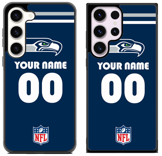 Custom Personalized Seattle Seahawks NFL Samsung Galaxy S23 | S23+ | S23 Ultra Case