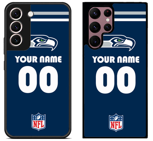 Custom Personalized Seattle Seahawks NFL Samsung Galaxy S22 | S22+ | S22 Ultra Case