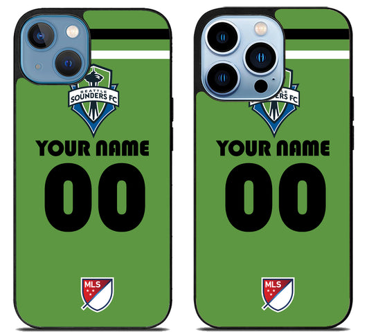 Custom Personalized Seattle Sounders MLS iPhone 13 | 13 Mini | 13 Pro | 13 Pro Max Case