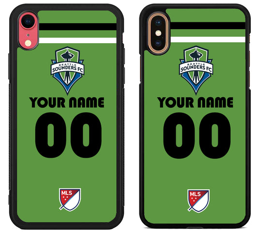 Custom Personalized Seattle Sounders MLS iPhone X | Xs | Xr | Xs Max Case