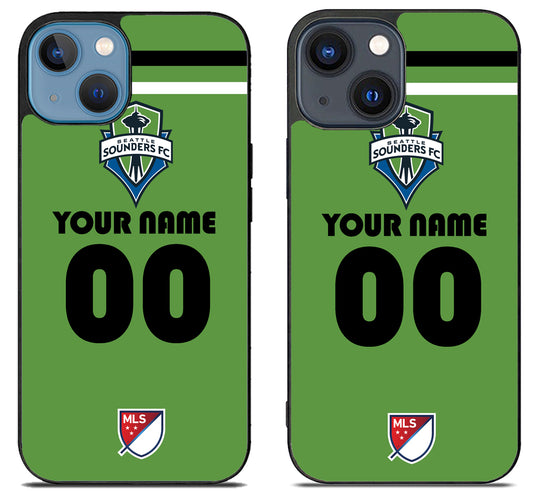 Custom Personalized Seattle Sounders MLS iPhone 15 | iPhone 15 Plus Case