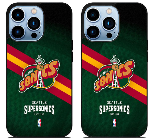 Seattle Supersonics Vintage iPhone 15 Pro | iPhone 15 Pro Max Case