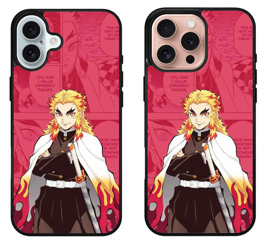 Shinjuro Rengoku demon slayer Collage iPhone 16 | 16 Plus | 16 Pro | 16 Pro Max Case