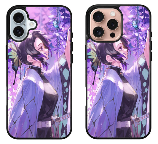 Shinobu Kocho Anime demon slayer iPhone 16 | 16 Plus | 16 Pro | 16 Pro Max Case