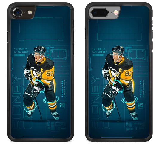 Sidney Crosby Pittsburgh Penguins Background iPhone 8 | 8 Plus Case
