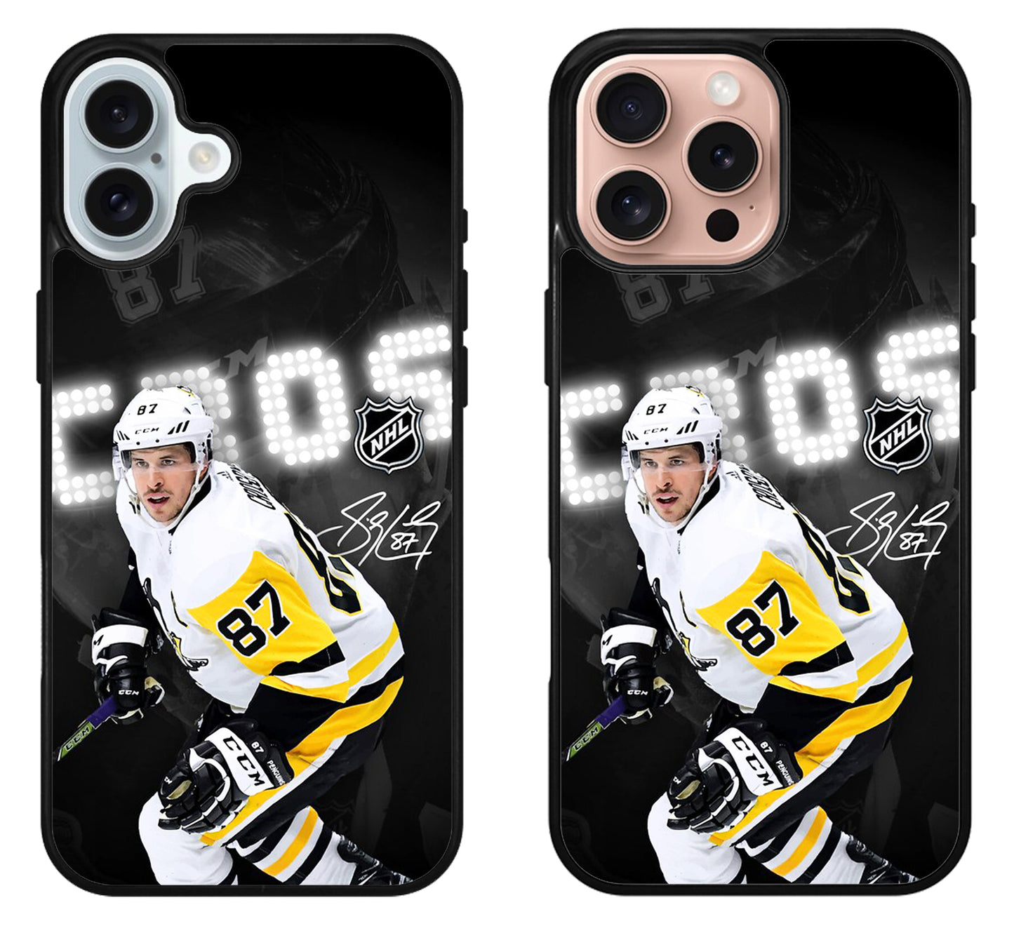 Sidney Crosby Pittsburgh Penguins Signature iPhone 16 | 16 Plus | 16 Pro | 16 Pro Max Case