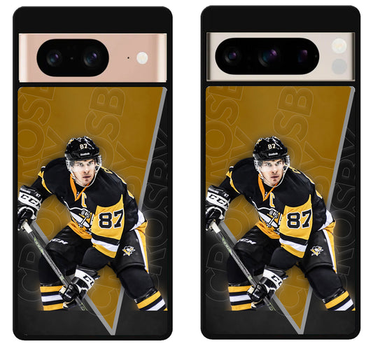 Sidney Crosby Pittsburgh Penguins Wallpaper Google Pixel 8 | 8 Pro Case