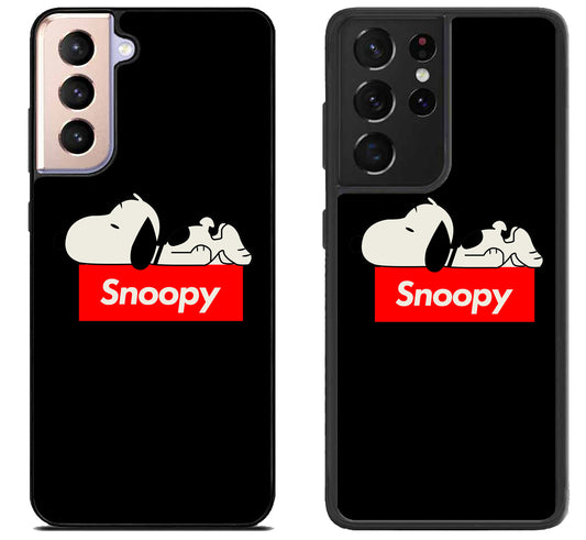 Snoopy Sleep Samsung Galaxy S21 | S21 FE | S21+ | S21 Ultra Case
