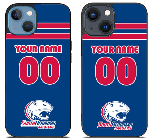 Custom Personalized South Alabama Jaguars iPhone 15 | iPhone 15 Plus Case