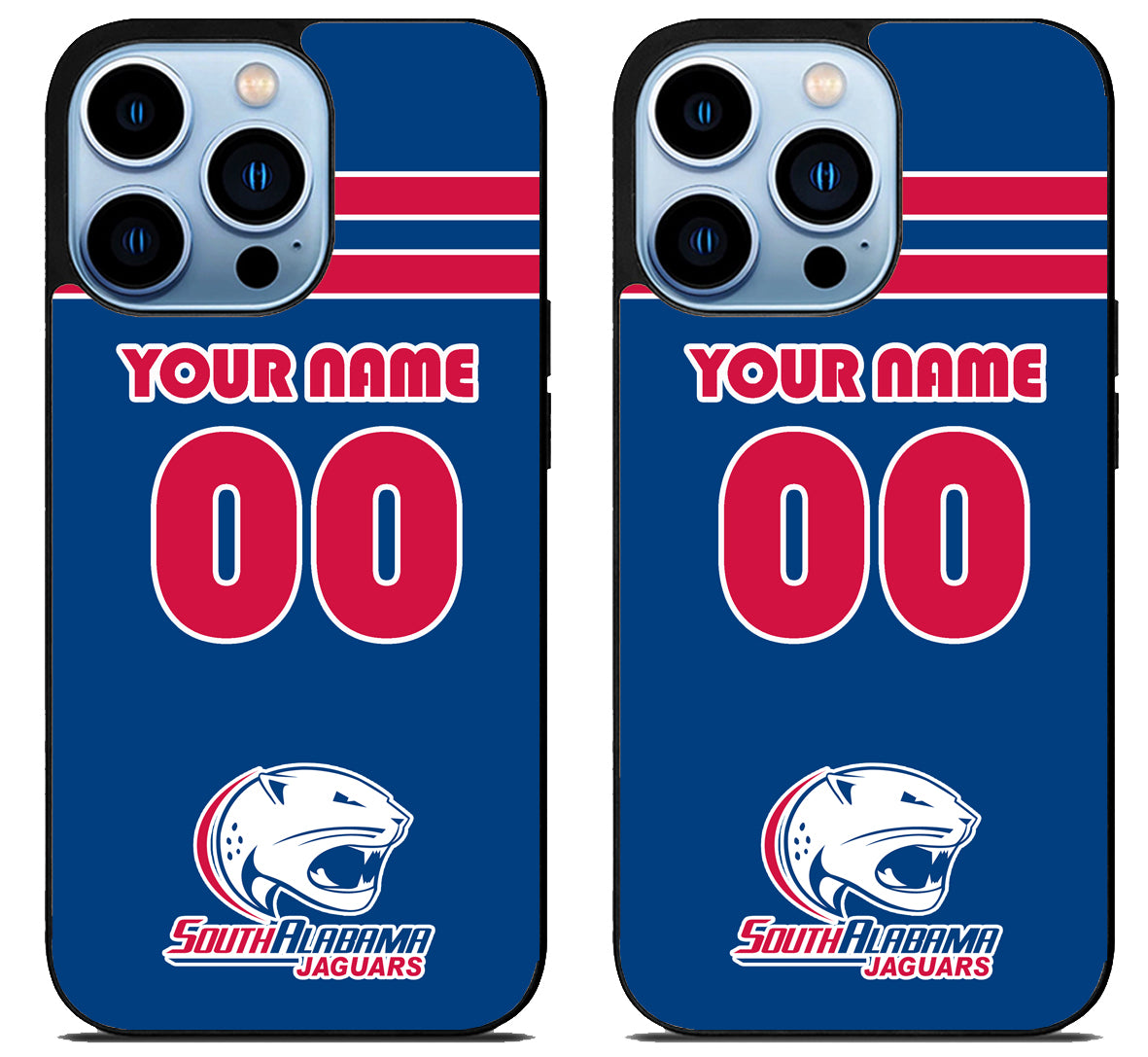 Custom Personalized South Alabama Jaguars iPhone 15 Pro | iPhone 15 Pro Max Case