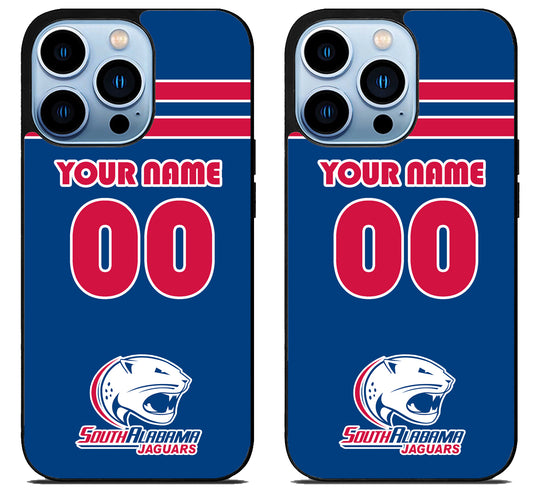 Custom Personalized South Alabama Jaguars iPhone 15 Pro | iPhone 15 Pro Max Case