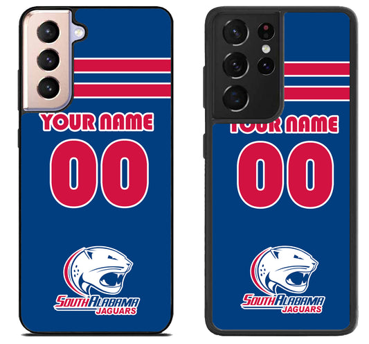 Custom Personalized South Alabama Jaguars Samsung Galaxy S21 | S21 FE | S21+ | S21 Ultra Case