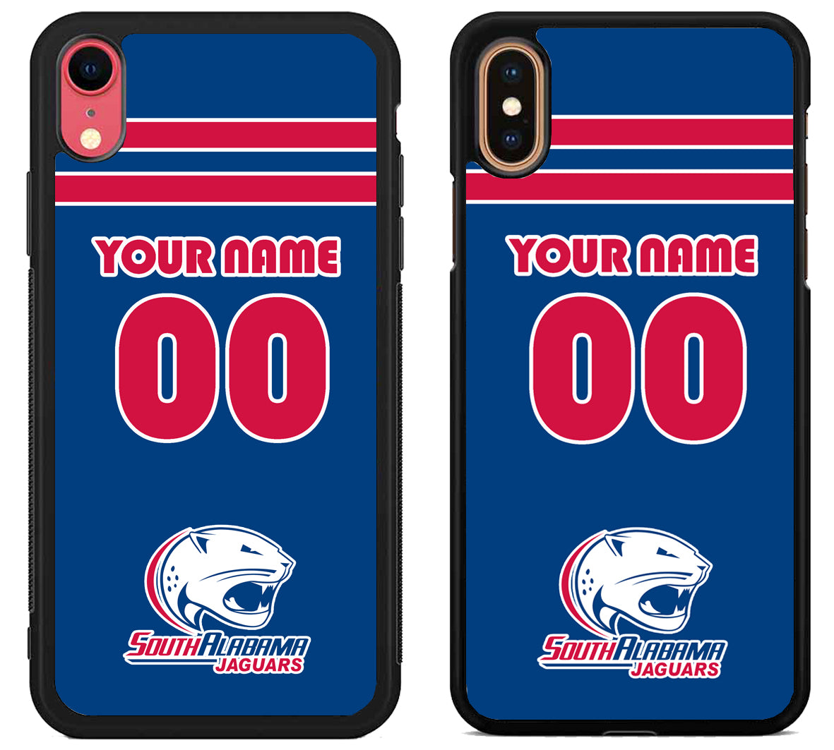 Custom Personalized South Alabama Jaguars iPhone X | Xs | Xr | Xs Max Case