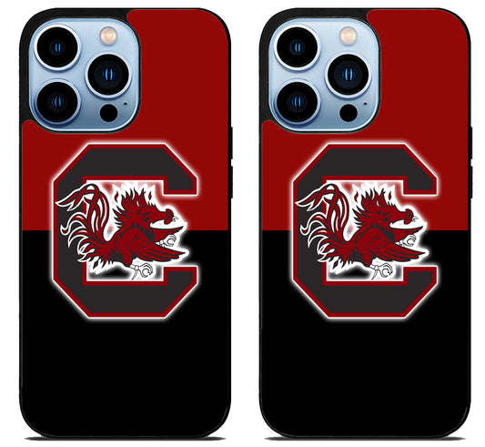 South Carolina Gamecocks Black Red iPhone 15 Pro | iPhone 15 Pro Max Case