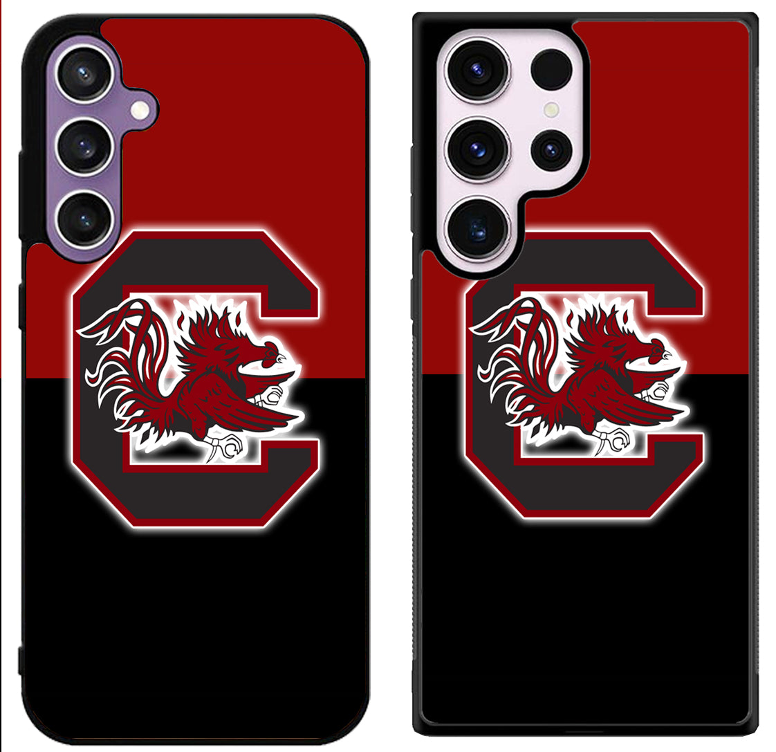 South Carolina Gamecocks Black Red Samsung Galaxy S24 | S24+ | S24 Ultra Case