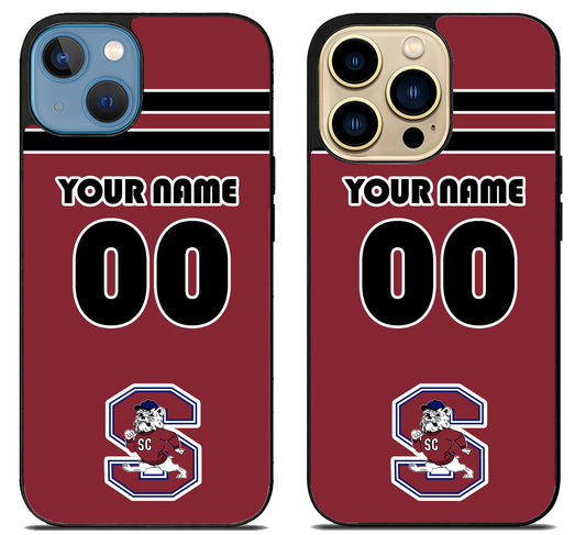 Custom Personalized South Carolina State Bulldogs iPhone 14 | 14 Plus | 14 Pro | 14 Pro Max Case