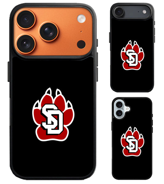 South Dakota Coyotes Black iPhone Air | iPhone 17 | 17 Pro | 17 Pro Max Case