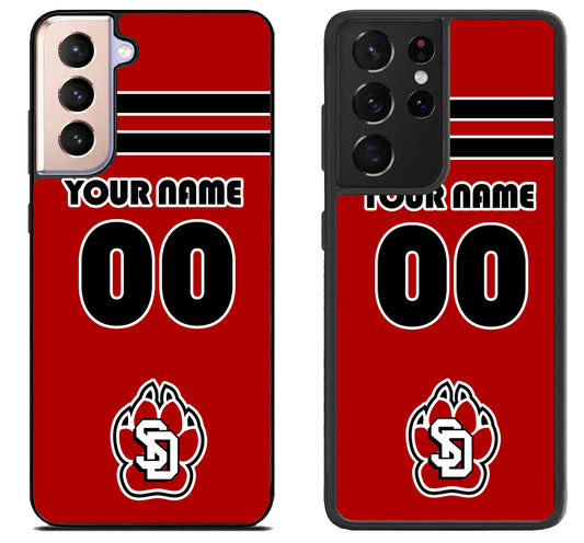 Custom Personalized South Dakota Coyotes Samsung Galaxy S21 | S21 FE | S21+ | S21 Ultra Case