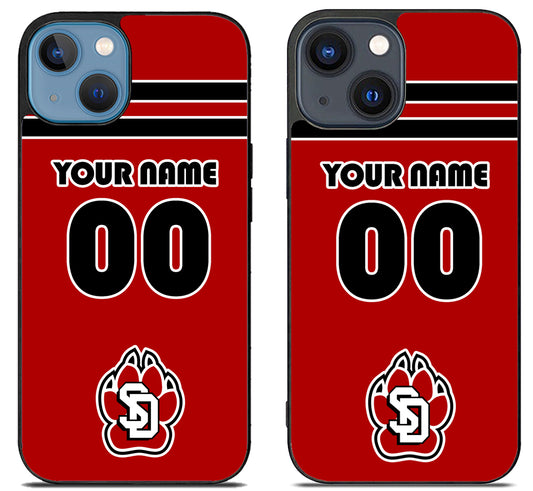 Custom Personalized South Dakota Coyotes iPhone 15 | iPhone 15 Plus Case