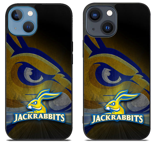 South Dakota State Jackrabbits Background iPhone 15 | iPhone 15 Plus Case